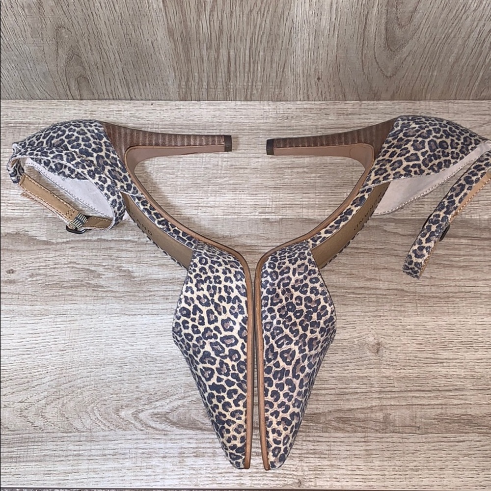 Lucky Brand Tukko d'Orsay Leopard Ankle Strap Pump - Picture 4 of 6